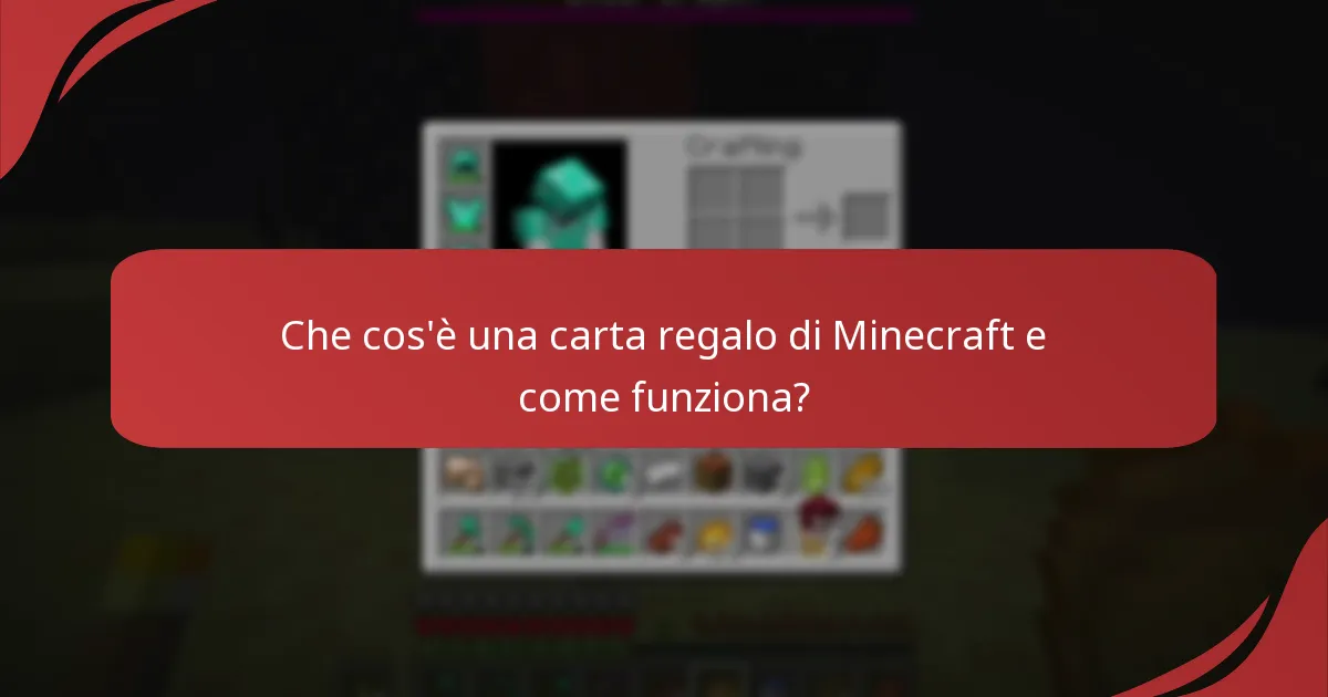 Come regalare una carta regalo di Minecraft a un amico?