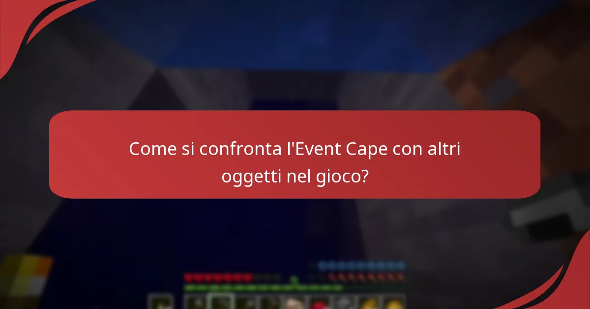 Come si integra l’Event Cape con gli eventi di Minecraft?