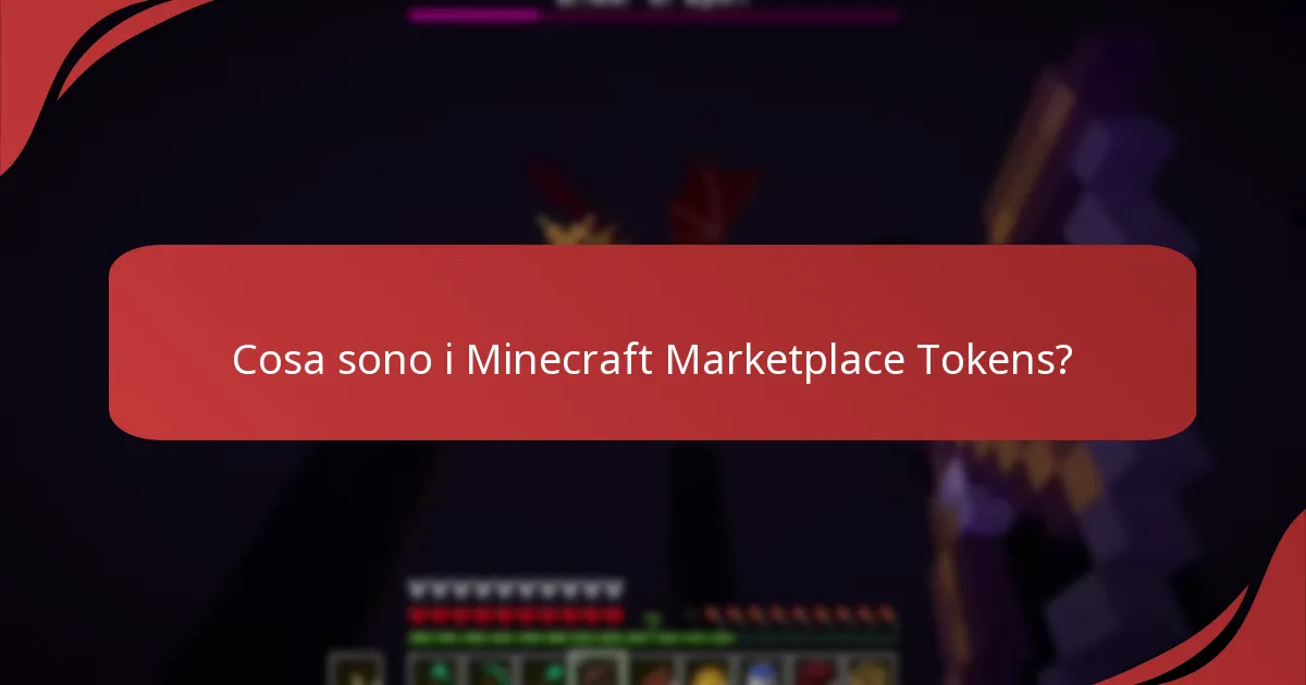Come vengono utilizzati i Marketplace Tokens nella Bedrock Edition?