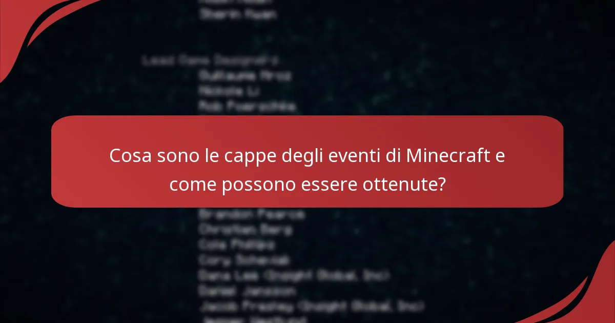 Quali impostazioni dell’account sono rilevanti per gestire le cappe degli eventi?