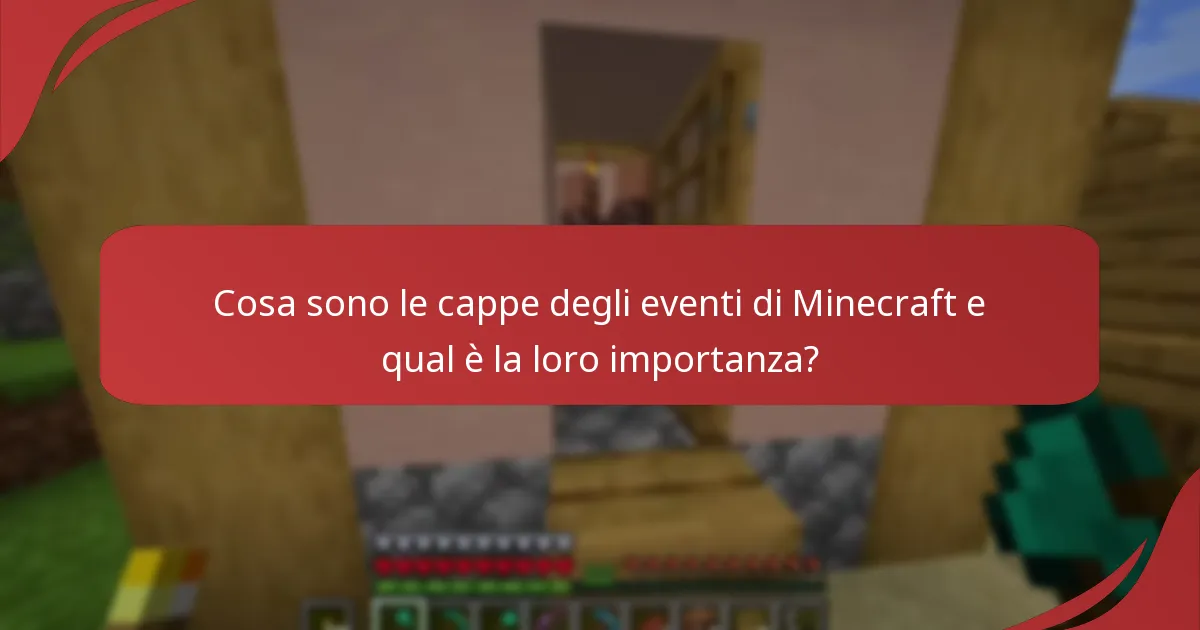 Cosa sono le richieste di archiviazione per le cappe degli eventi di Minecraft?