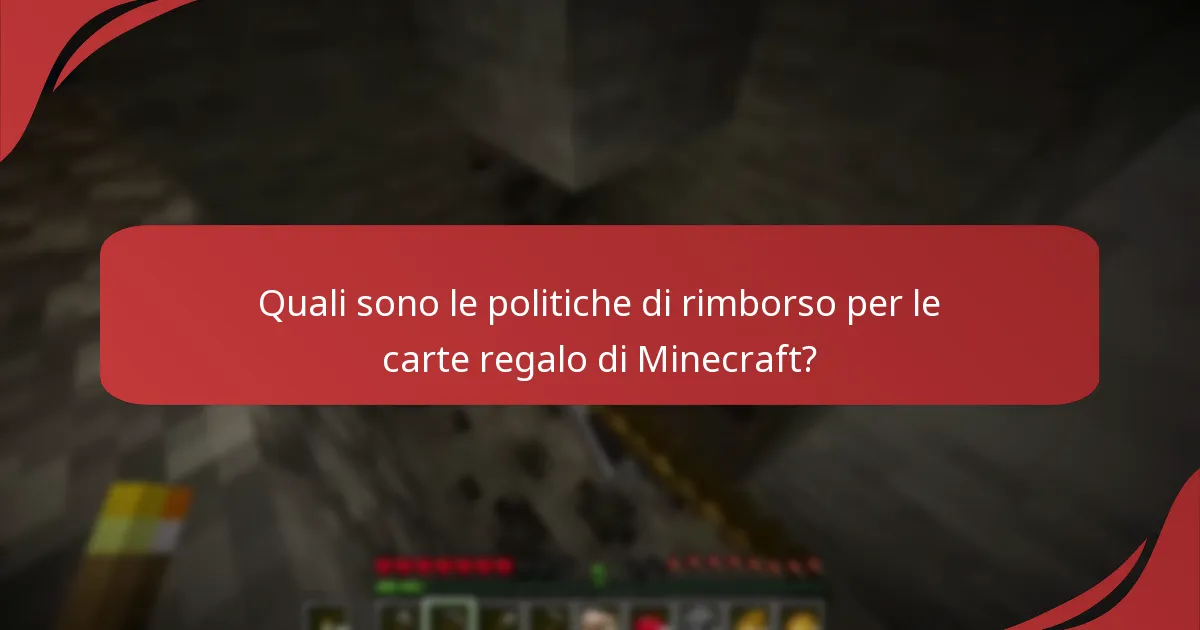 Quali sono le sfide comuni con le carte regalo di Minecraft?